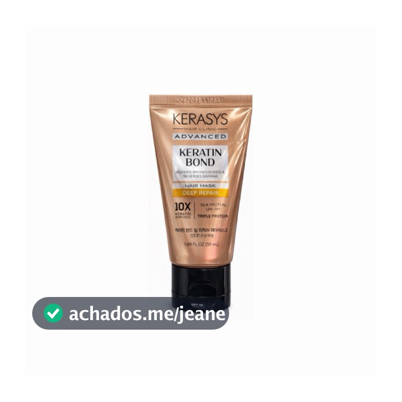 Kerasys - Advanced Keratin Bond Deep Repair Hair Mask – Máscara de Reconstrução 50ml - Miniatura
