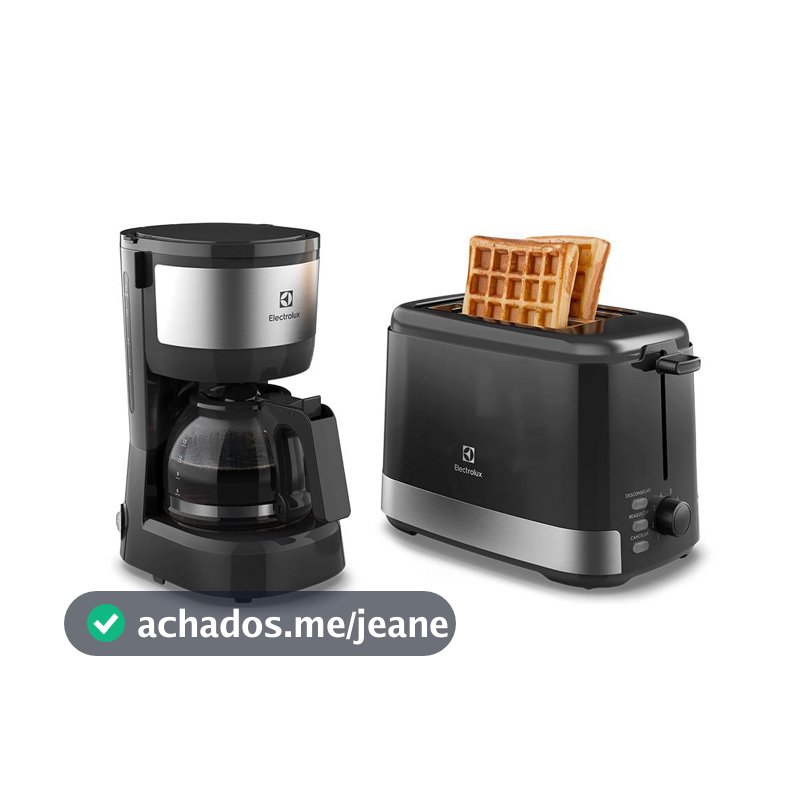 Kit Cafeteira 15 Xícaras e Torradeira Elétrica 8 Níveis Electrolux Efficient Inox (ECT10)
