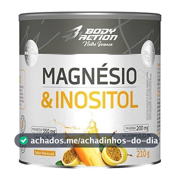 Magnésio Inositol Taurina Melatonina 210g Bodyaction