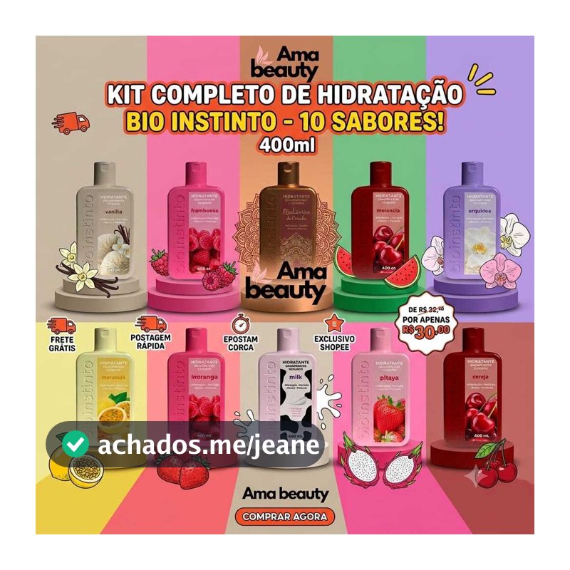 Hidratante Desodorante Corporal 400ml Bio Instinto