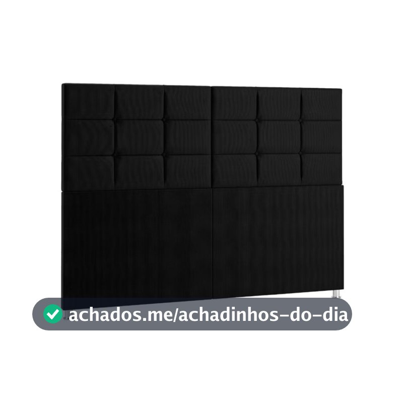 Cabeceira Estofada Com Pé De Cama Box Casal E Queen Modelo Bia