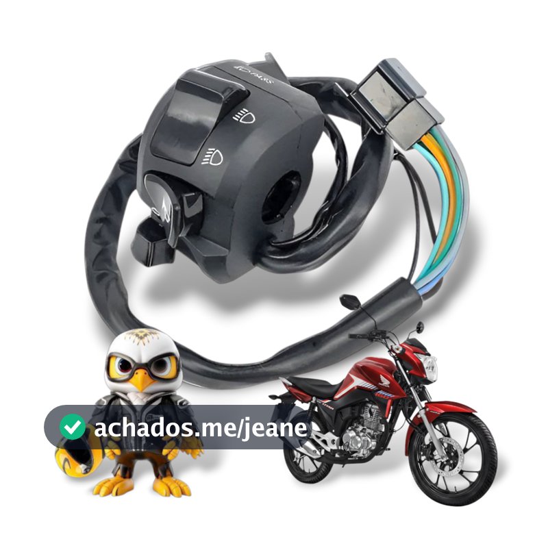 Punho Chave Luz C/ Lampejador Fan 125 Start Titan 150 160