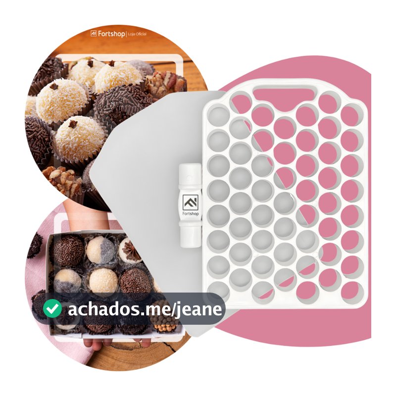 Placa Porcionadora Dosadora Para Doces 55 Furos Molda Fácil Brigadeiro Gourmet Beijinho + de 50 Docinhos 10g 13g 15g 18g