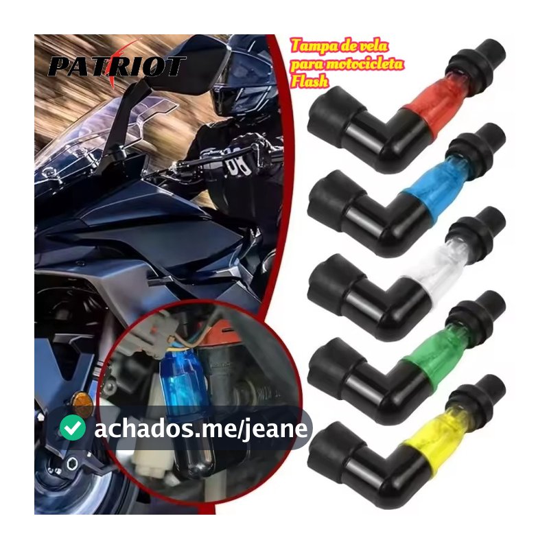 Tampa De Vela De Ignição De Alta Pressão De 90 Graus -Motocicleta Acessórios -Com Flash De Ajuste Em Formato De Cotovelo