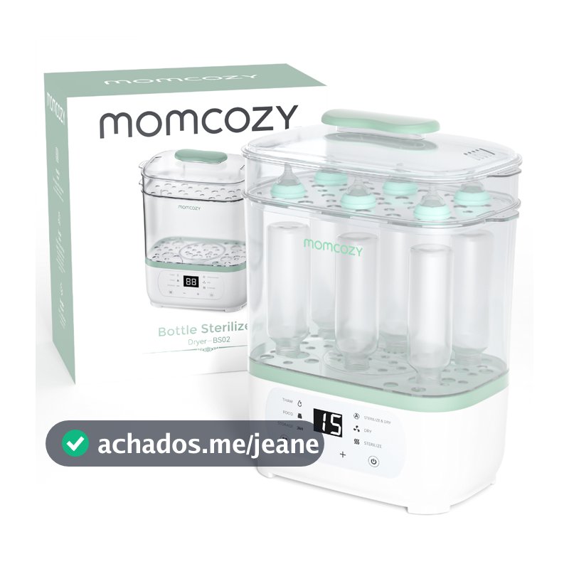Esterilizador E Secador De Mamadeiras Momcozy , Elétrico A Vapor 8 Em 1 Para , Coisas Bebês Acessórios Bomba Tira Leite