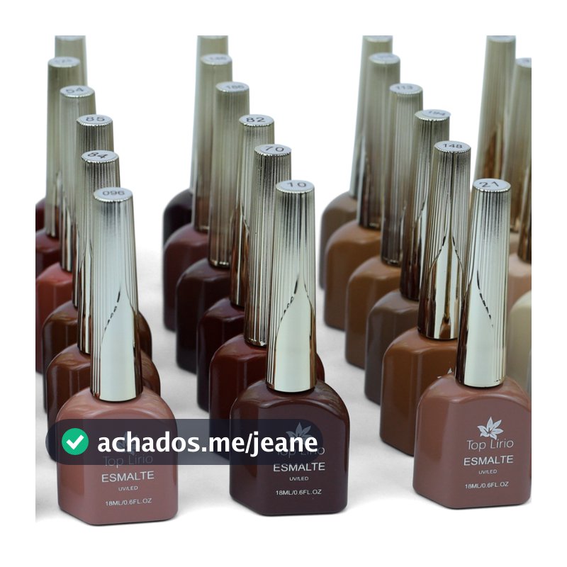 Esmalte em Gel 18ml Tons de Marrom Terroca e Nude Alta Pigmentação Escolha a Cor