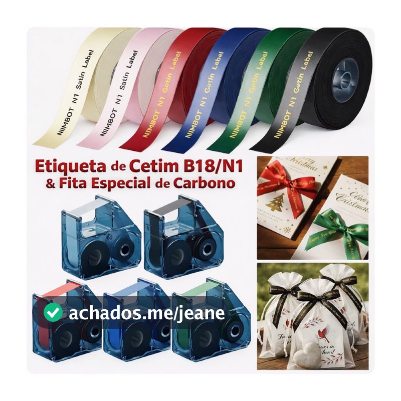 Fita Cetim para Impressora Niimbot N1/B18 + Ribbon