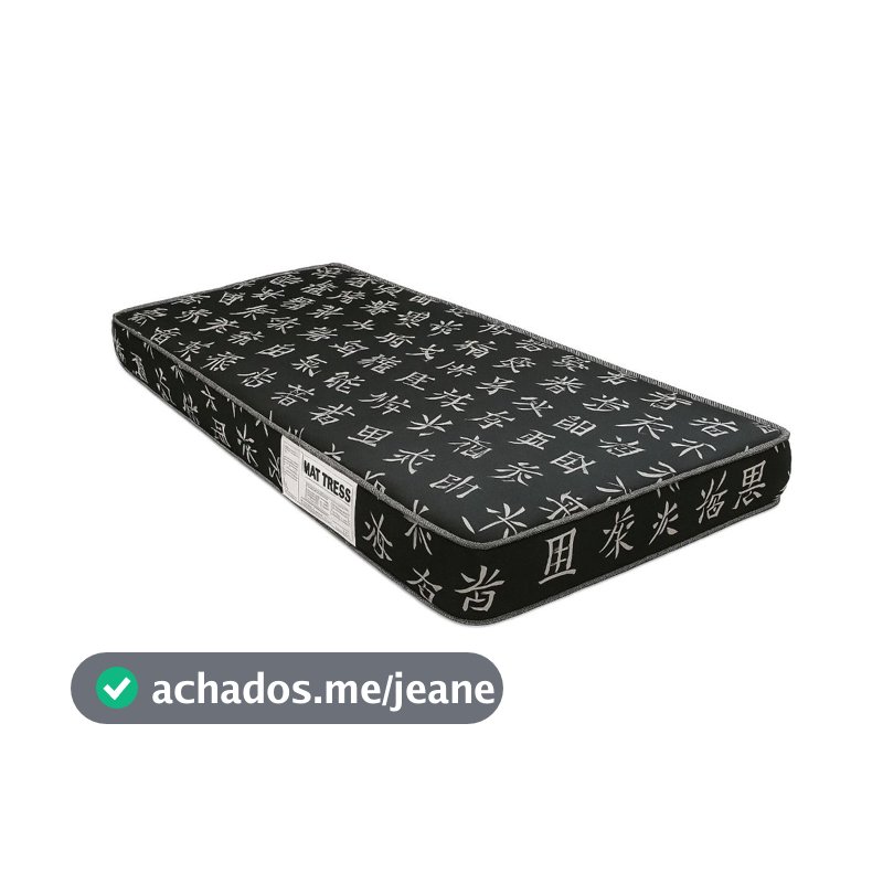 Colchão de Solteiro Espuma D28 Quarto Cama 188x88x12 - CM