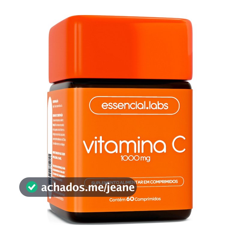 VITAMINA C 1000mg - Fórmula Concentrada e 100% PURA - 60 Doses