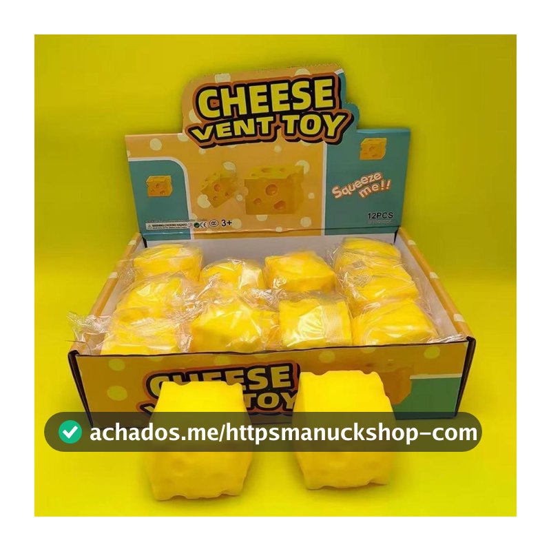 Simulação de queijo pitada música PU brinquedo de descompressão de borracha macia