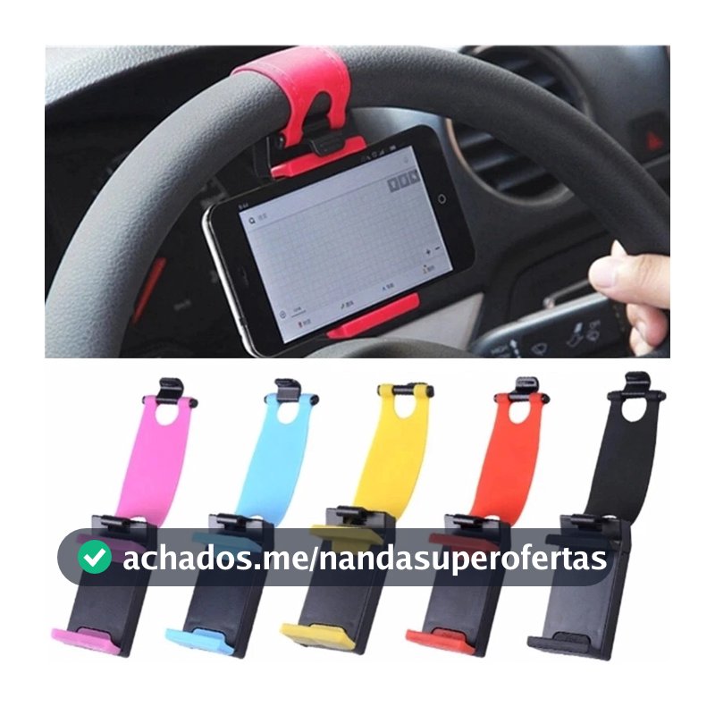 Suporte Para Telefone Celular Carro Fivela Montada No Volante Usado Acessórios De Navegação