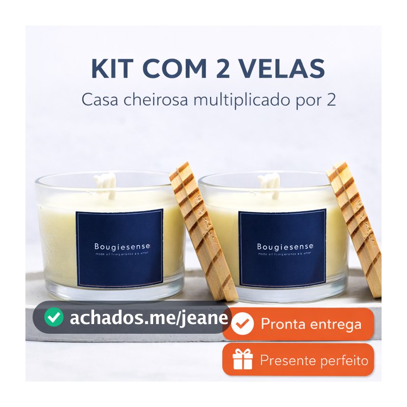Velas aromaticas artesanal - 100g - Kit com 2 unidades
