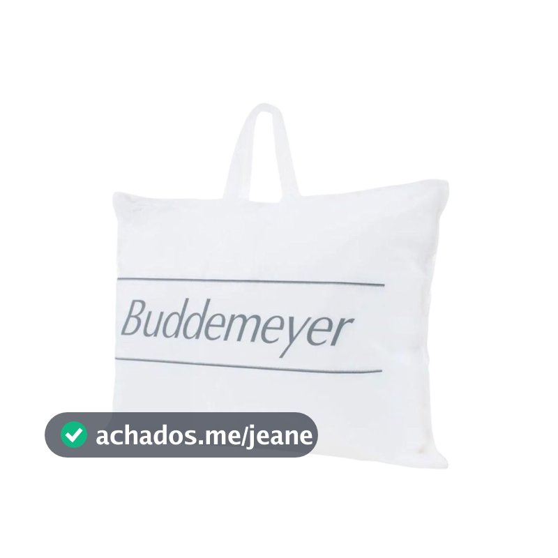 Travesseiro Toque De Pluma Buddemeyer 50x70cm Algodão Cetim 233 Fios Branco Não Alergico
