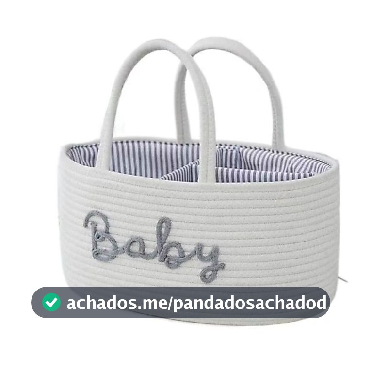 Bolsa Maternidade De Bebê Organizadora de Fraldas Cesta Cesto quarto