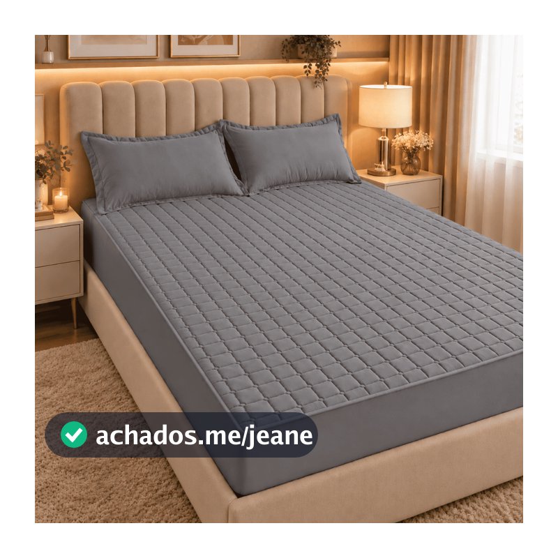Protetor de Colchão Impermeável Matelado Varias Cores Para Cama Box Solteiro, Casal, Queen, King, Mini Berço E Berço