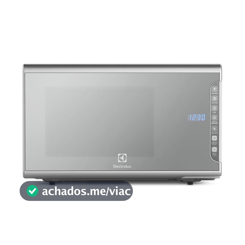Micro-ondas Electrolux 31L cor Inox Espelhado com Painel Integrado e Função Tira Odor (MI41S)