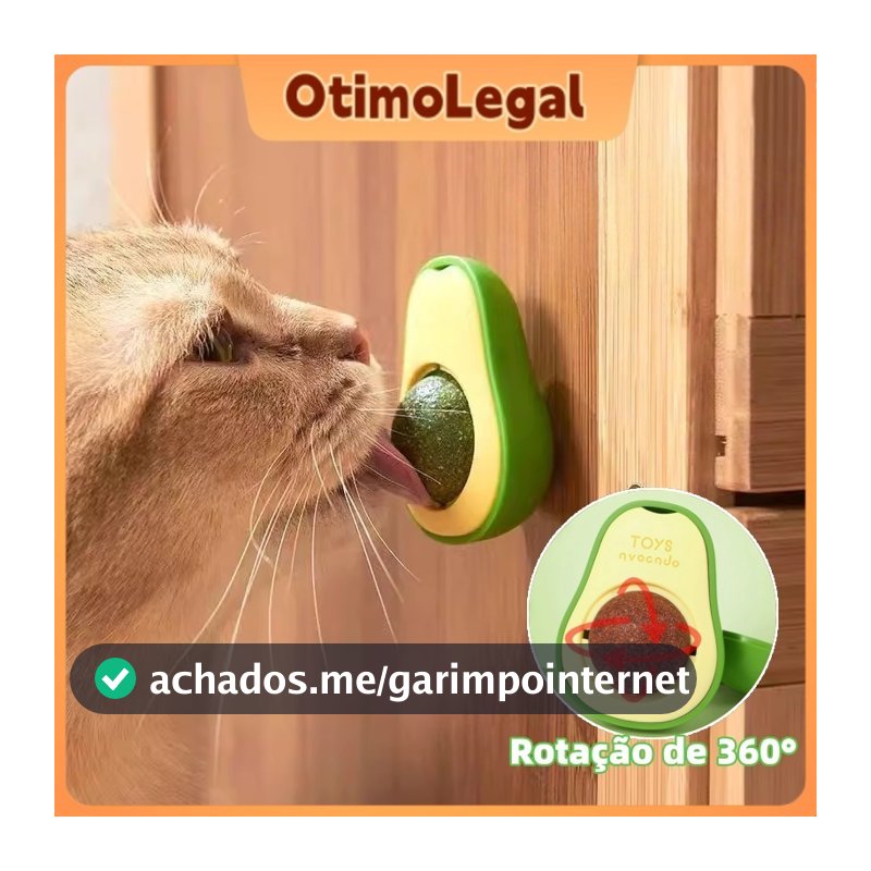 Abacate De Brinquedo Para Gatos Com Catnip Erva Gato Natural Otimolegal