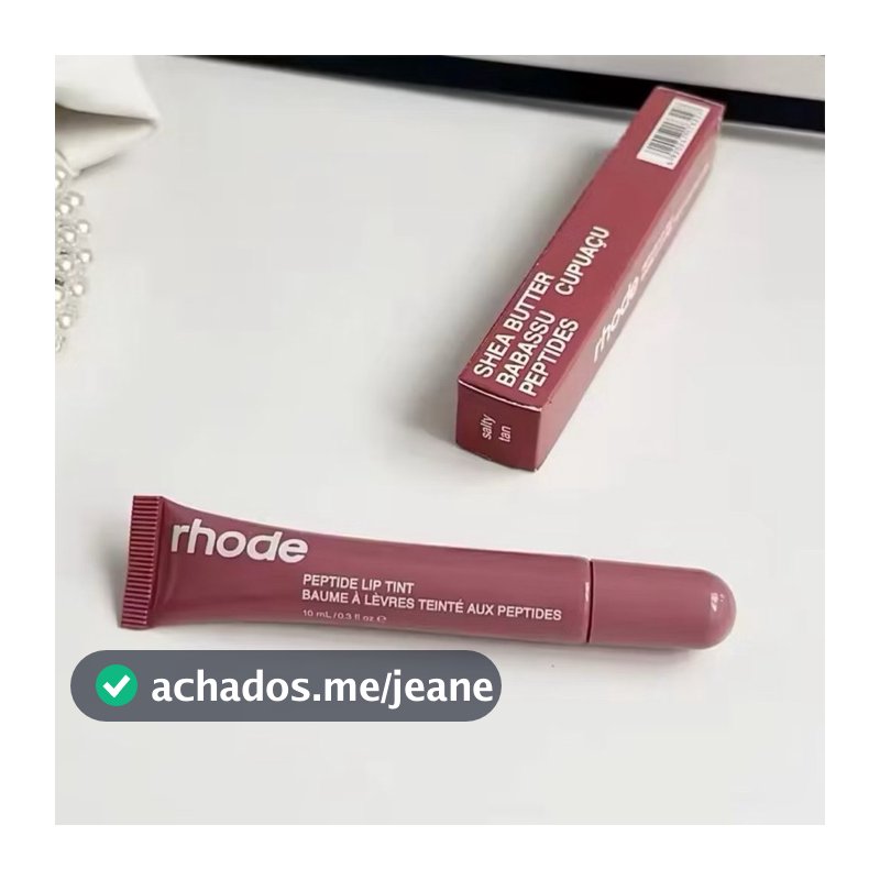 Bálsamo Rhode  Hidratante com Peptídeos | Lip Gloss Efeito Natural | Boca Macia e Brilhante | Pronta Entrega