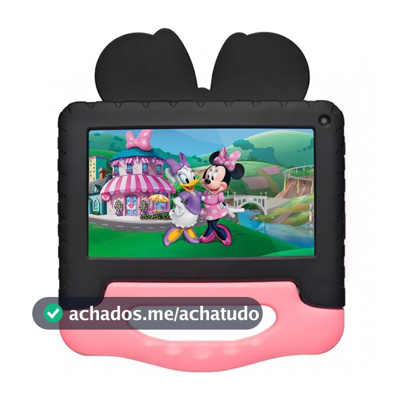 Tablet Infantil Minnie NB414 Wi-Fi Tela de 7 64GB 4GB de RAM Android 13 Multilaser