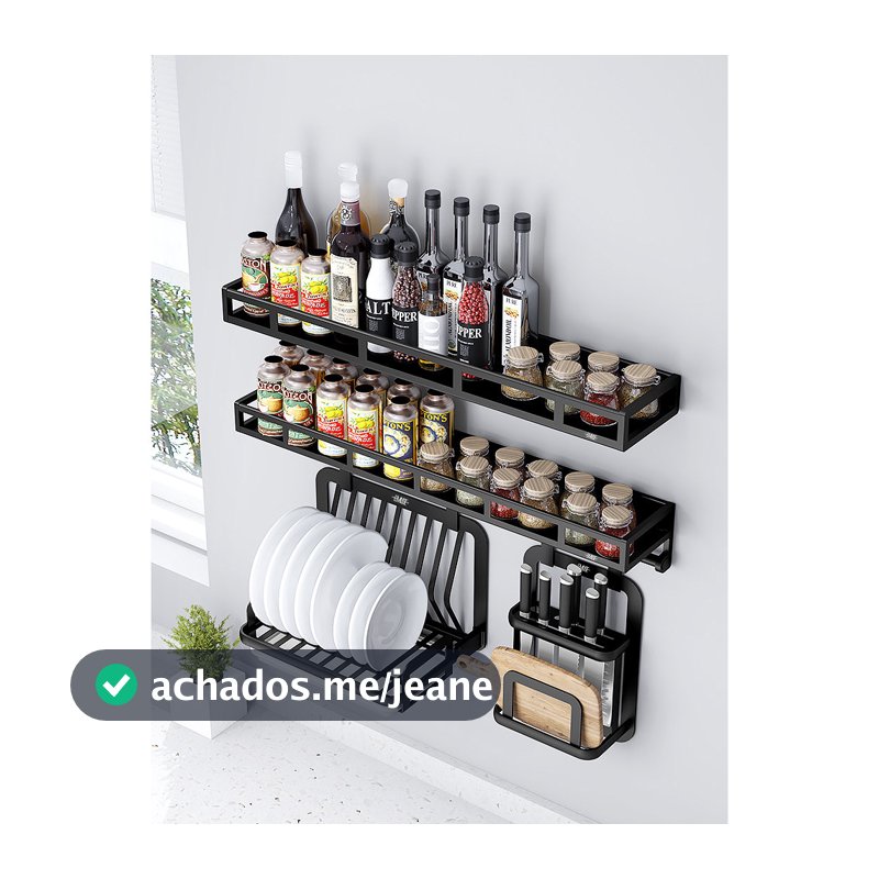 Rack de cozinha tempero rack fogão fixado na parede utensílios de cozinha pá colher rack multifuncional cozinha gancho r