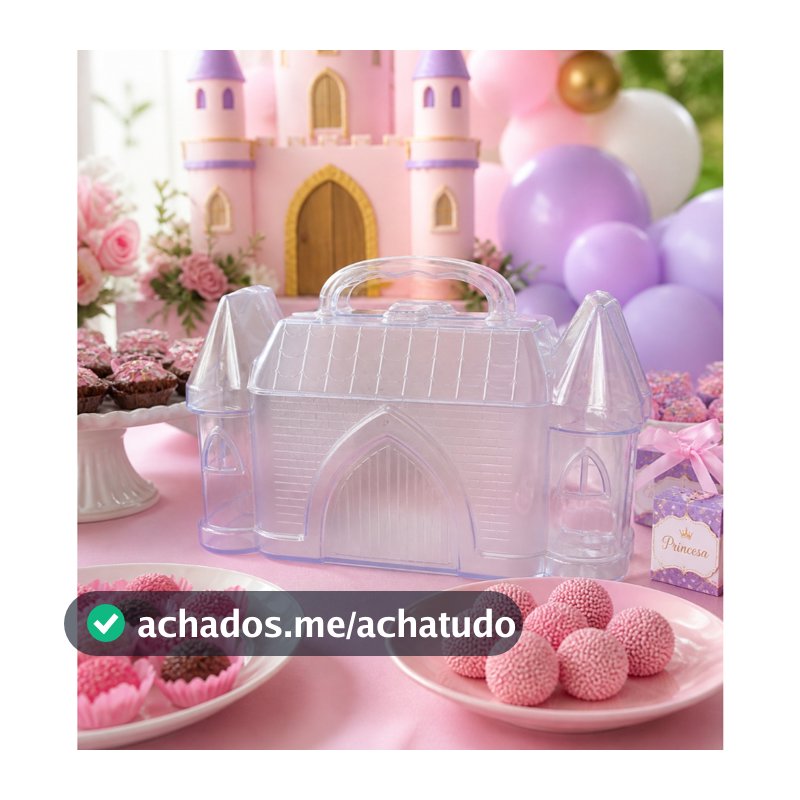 Maletinhas Modelo Castelo - Lembrancinha Festa Aniversário Criança - 05/10/15/20/25/30 Unidades