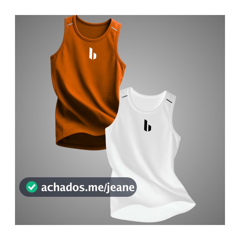 KIT 2 Regatas Masculinas DryFit Lisa Clássica Dryfitness Regatas P/Academia Masculina Confortável