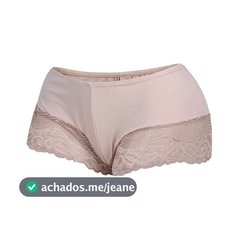 Kit 3 Shortinho Tanguinha Feminino Microfibra Poliéster Renda Conforto Diário