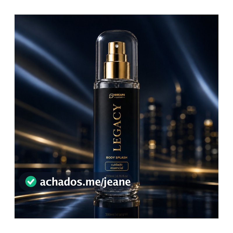Body Splash Masculino Legacy 200ml Deo Colônia Premium | Fragrância Masculina | Gecaps Latam
