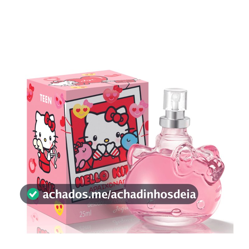 Perfume Hello Kitty Apaixonada Desodorante Colônia Feminina 25ml