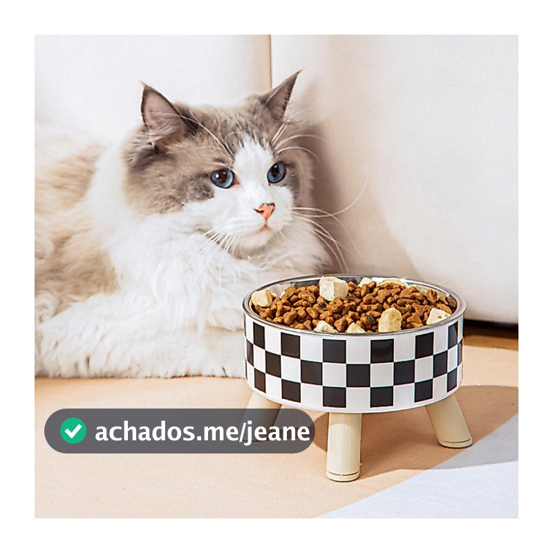 Comedouro bicho de estimação 500ml aço inoxidável para água e comida adequado para cães e gatos