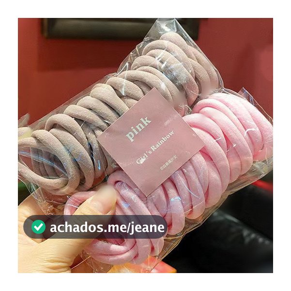 kit 50  Elástico de MEIKE1 Cabelo  Criança Adulto Rabicó 50 Unidades