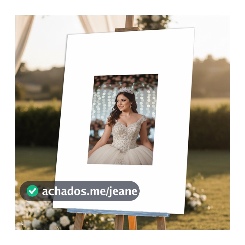 Painel de Assinaturas Grande 60x40cm Foto Impressa para Casamento Aniversário ou Evento Especial