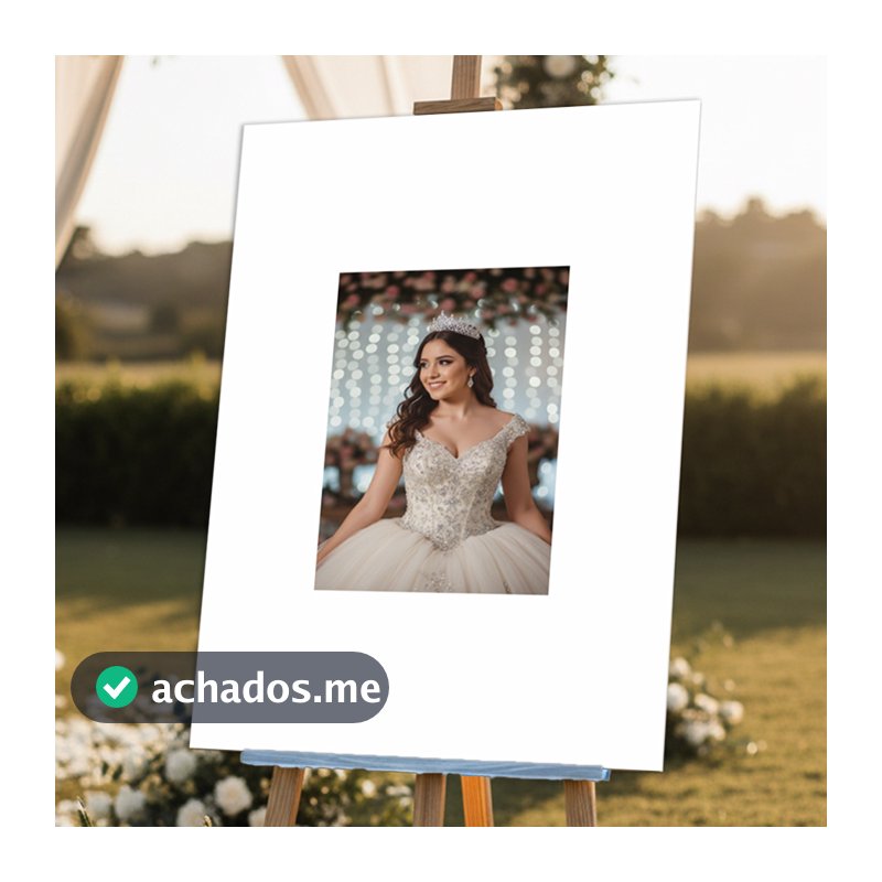 Painel de Assinaturas Grande 60x40cm Foto Impressa para Casamento Aniversário ou Evento Especial