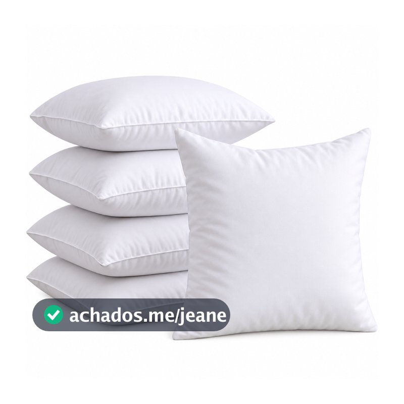 Enchimento De Almofada com 1 2 4 6 8 10 Premium 50x50cm Fibra Siliconada Refil Para Almofadas Sala