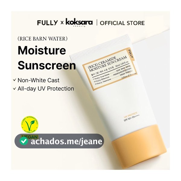 [OFFICIAL] FULLY Rice Ceramide Moisture Sun Cream 50ml