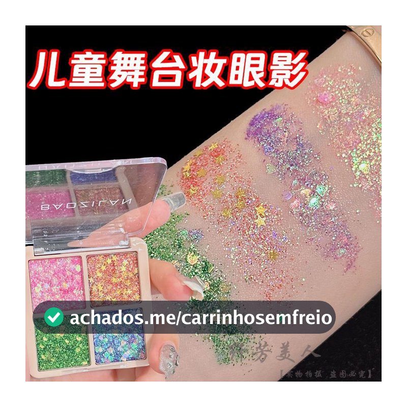 Crianças palco maquiagem lantejoulas sombra Gel Glitter Super brilhante maquiagem dos olhos mostrar cosméticos maquiagem