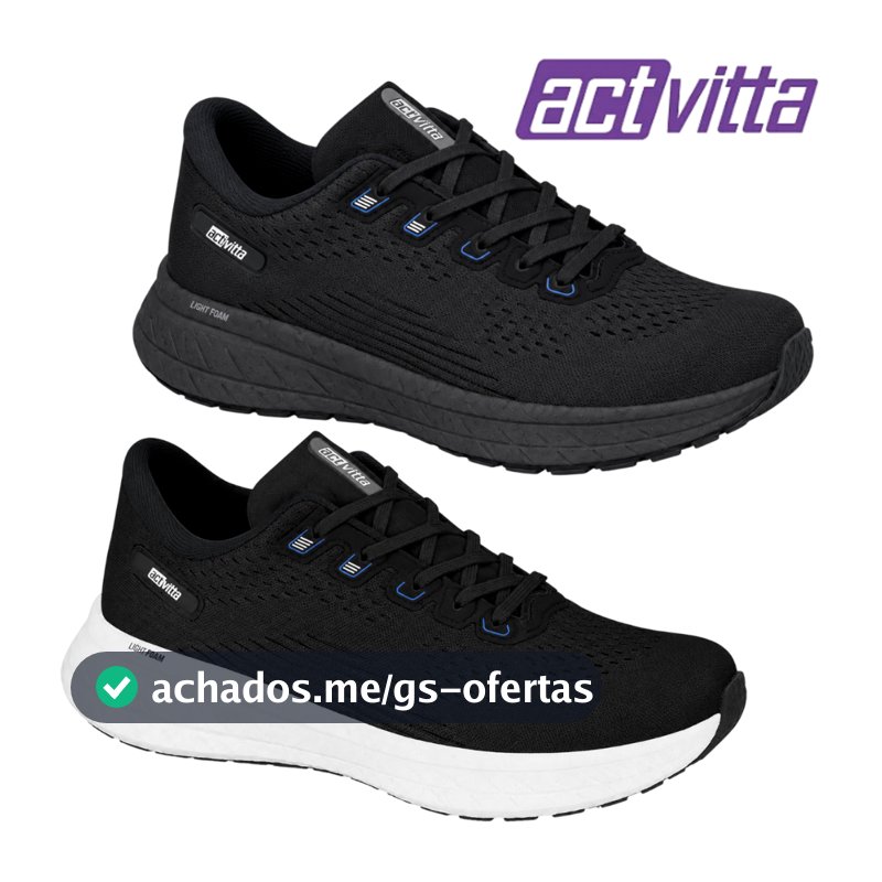 Tênis Masculino Esportivo Actvitta Gaspea Loc Original Tênis Academia Leve Tenis Caminhada Casual