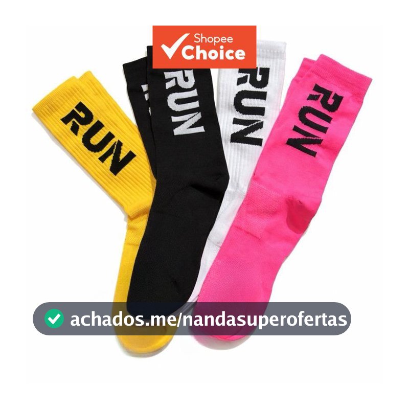 Kit 3 Pares de Meias Esportivas Unissex para Corrida e Caminhada em Poliamida – Envio Rápido
