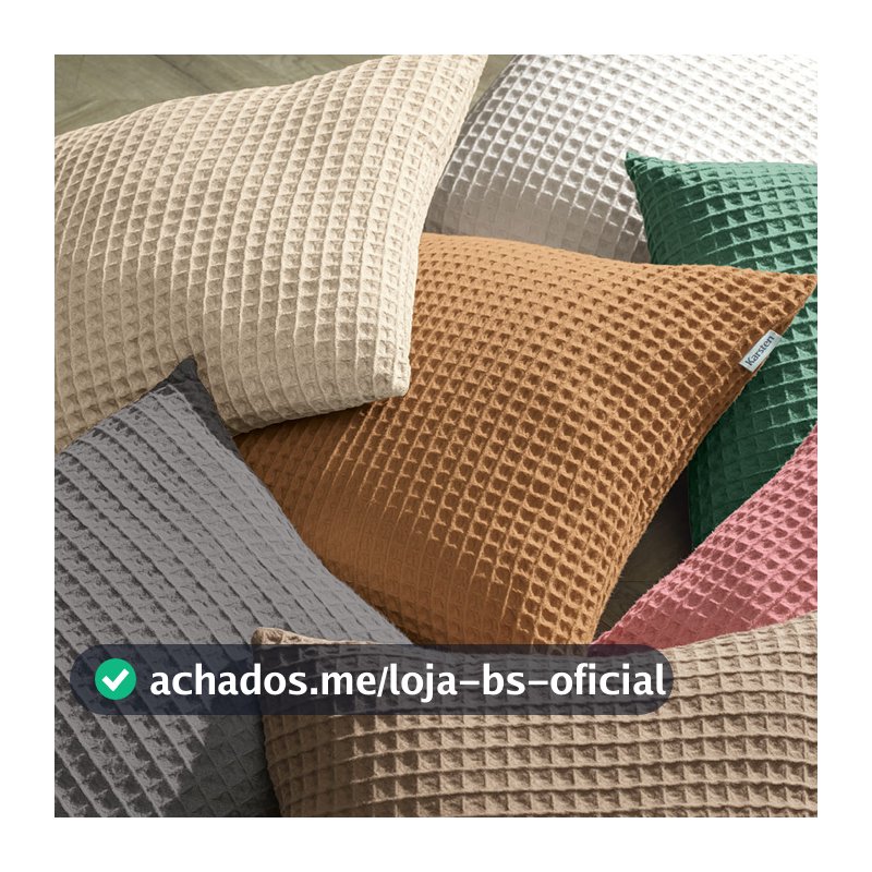 Almofada Decorativa Karsten Premium Diversos Modelos Denver Piquet Tricot Peluciada Lã 45x45cm