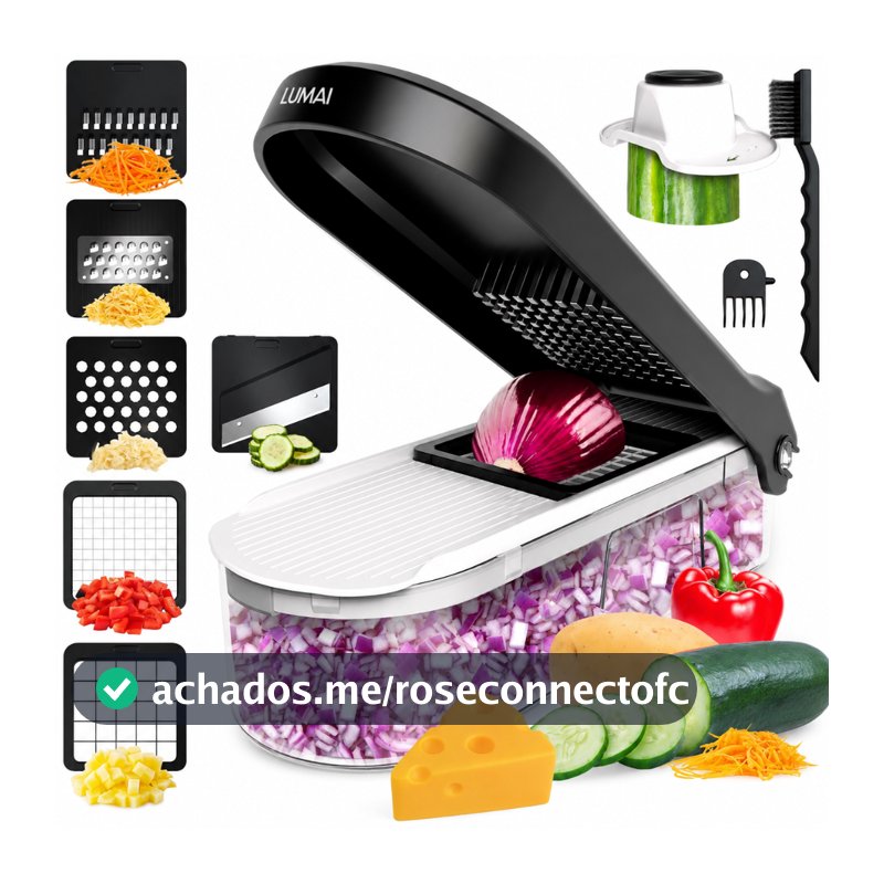 Lumai Cortador Legumes Processador Ralador Fatiador Mandoline Picador Queijo Batata Verduras