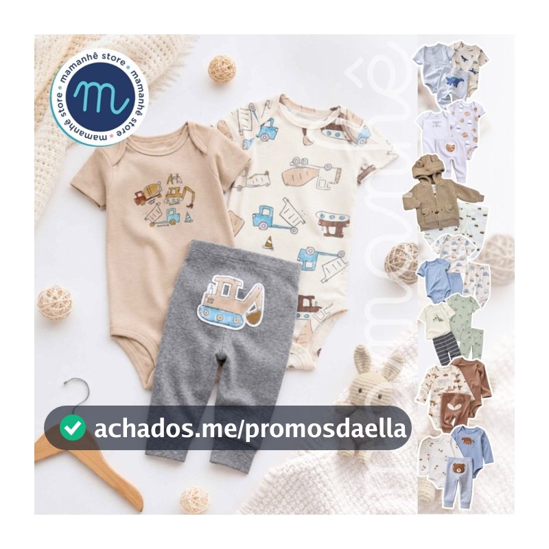 Kit Carters Conjunto Body e Calça 2, 3 ou 4 peças Original