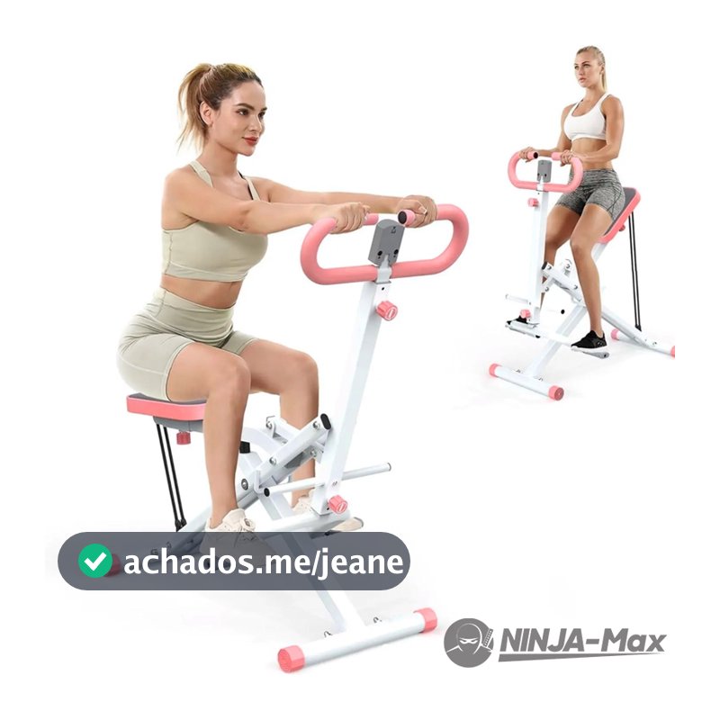 NINJA-MAX Máquina De Agachamento Simulador De Remo Dobrável Fitness Exercício Doméstico