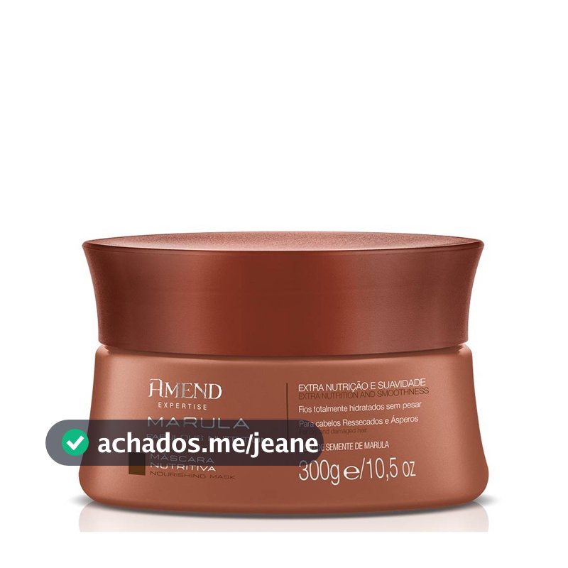 MÁSCARA NUTRITIVA EXPERTISE MARULA FABULOUS NUTRITION 300G AMEND