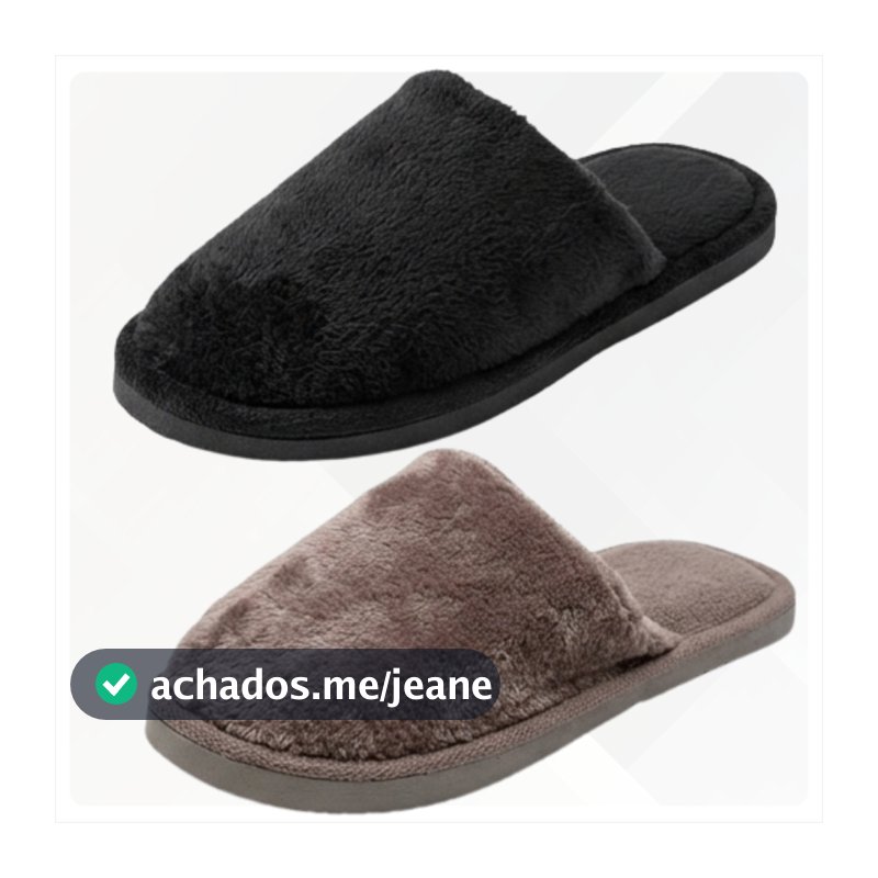 Pantufa Feminino E Masculino Casual Hotel Macia e Leve Lisa Peluciada Forrada