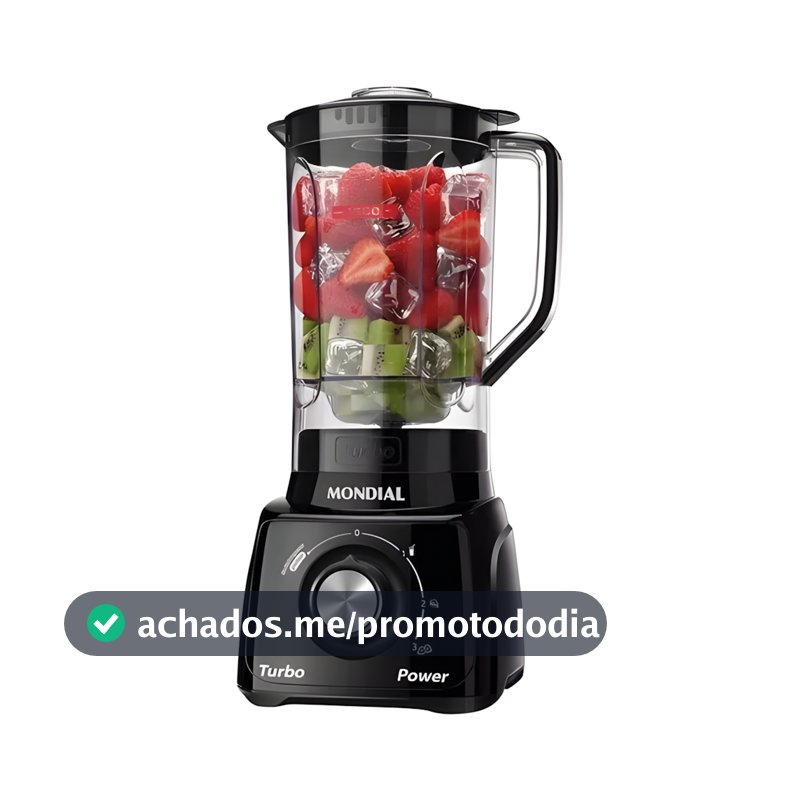 Liquidificador Mondial L‑99 Turbo 550 W 3 Velocidades