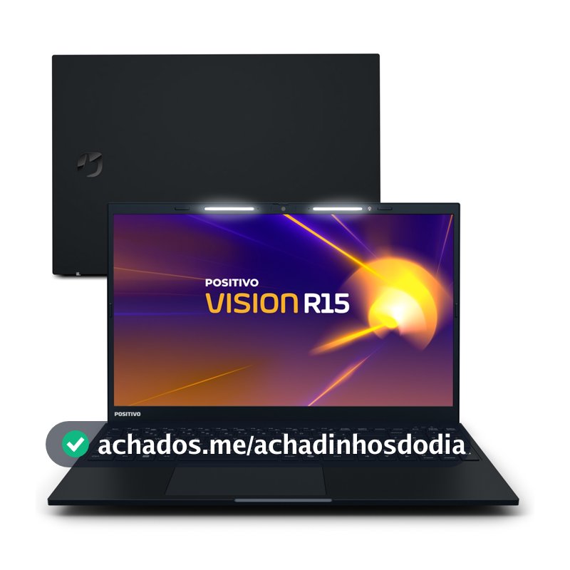 Notebook Positivo Vision R15 AMD® Ryzen 5-5500U Linux 16GB RAM 256GB SSD Full HD 15.6” TELA IPS