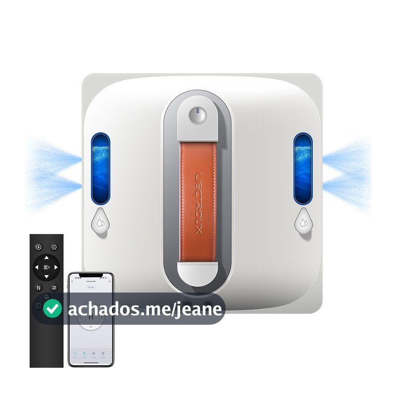 Robô Limpa Vidros Liectroux S11 - Para Janelas, Espelhos e Azulejos, Controle via Aplicativo, Controle Remoto ,Bivolt