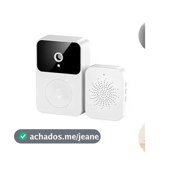Campainha C/ Câmera Wifi S Fio Inteligente Interfone C Áudio 110v/220v