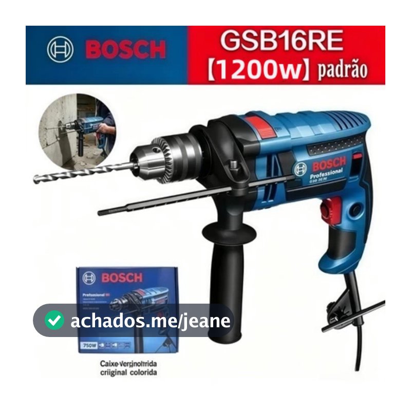 bosch furadeira de impacto 1200W Profissional Parafusadeira furadeira elétrica Furadeira para concreto, metal e madeira