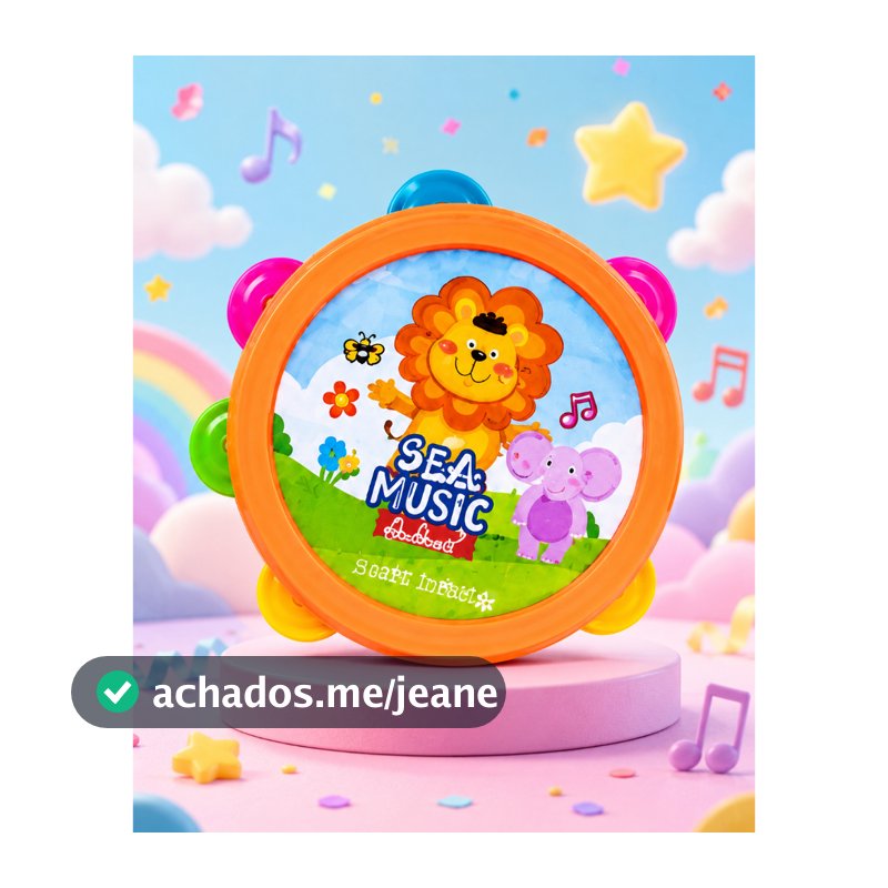 Pandeiro Infantil Brinquedo Musical Educativo Instrumento Para Lembrancinha Prenda Criança novo